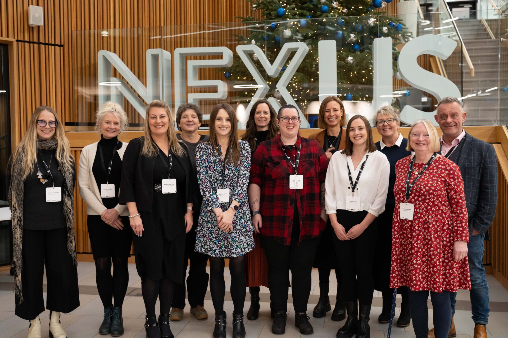 My First 1000 Days Project Team. From left to right: Professor Cat Davies, Dr Symone Detmar, Dr Shirley Paul, Dr Marlies Rijnders, Dr Alice Kininmonth, Professor Amanda Waterman, Rachel Heaton, Dr Camilla Nykjaer, Dr Amy Creaser, Professor Marion Hetherington, Professor Marion Hetherington, Professor Linda McGowan, Professor Jason Halford.